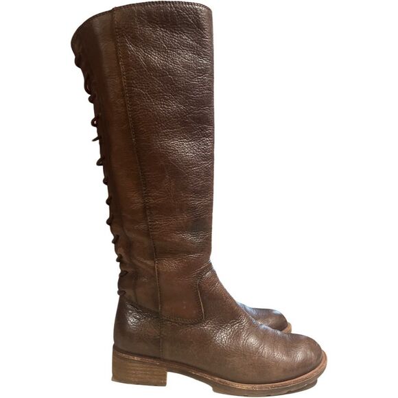 Sofft Sharnell II Tall Dark Brown Back Tie Women’s Boots size 6 - Picture 1 of 11